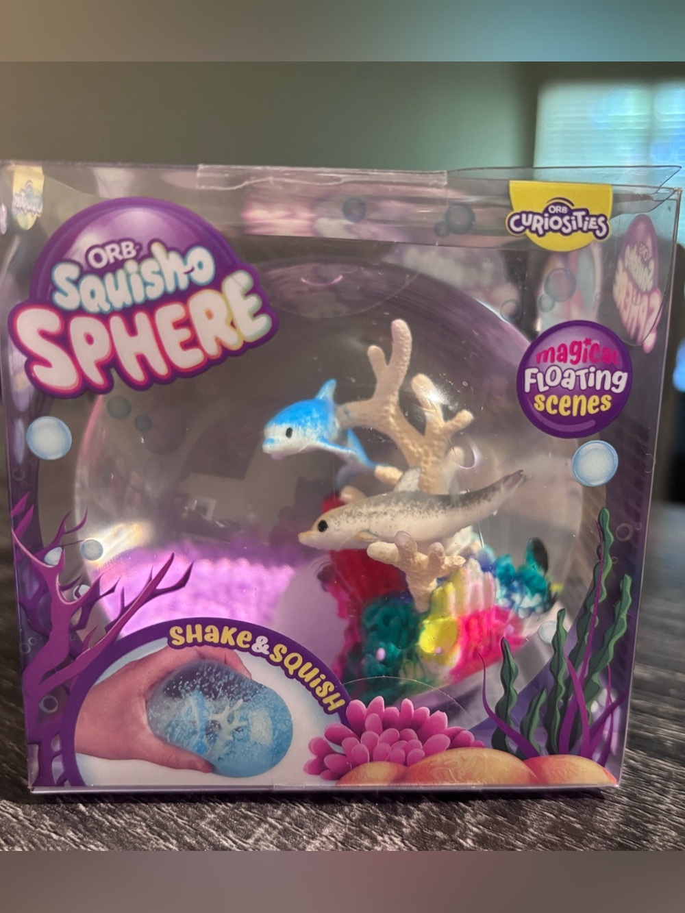 Orb Squish-o Sphere Dolphin Floating Scenes